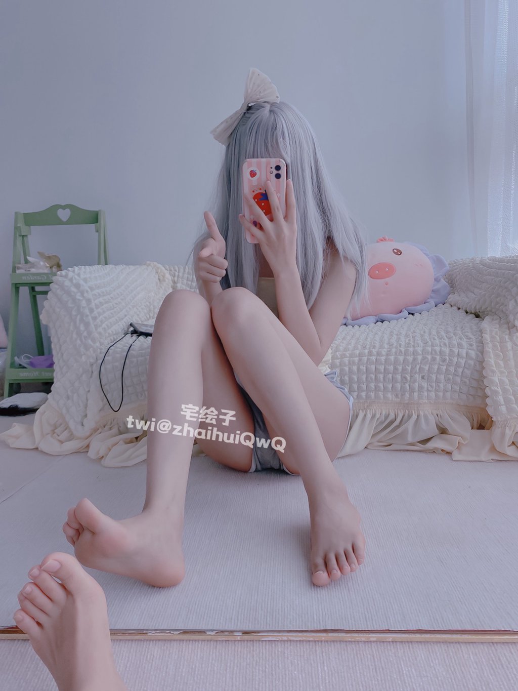 网红Coser@二阶堂 (宅绘子) 宅家